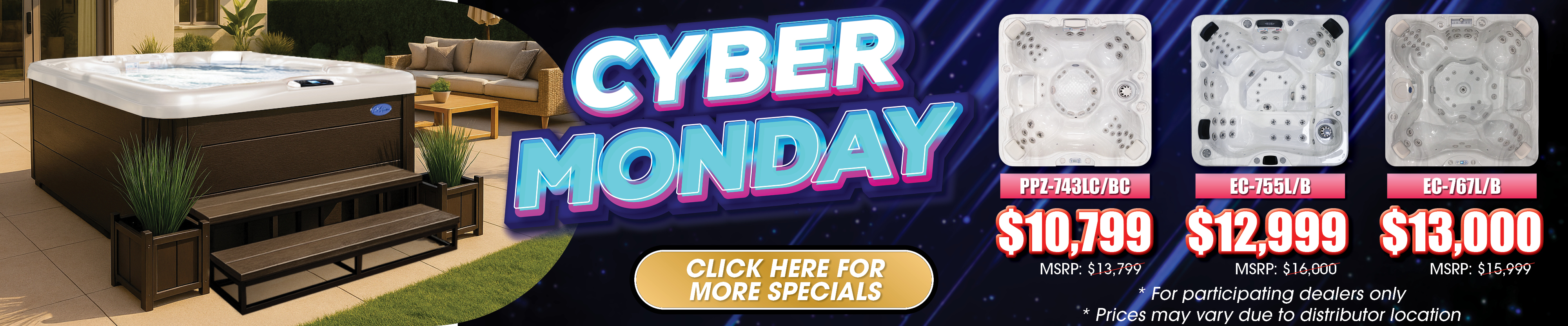 Calspas hot tub being used in a family setting - Taylor