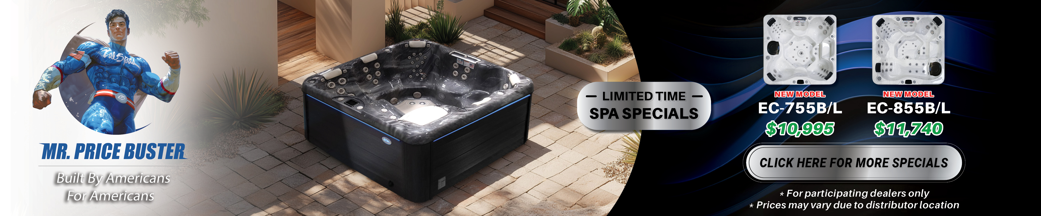 Calspas hot tub being used in a family setting - Taylor